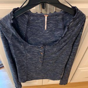 Free People women's blue top brand new with tags